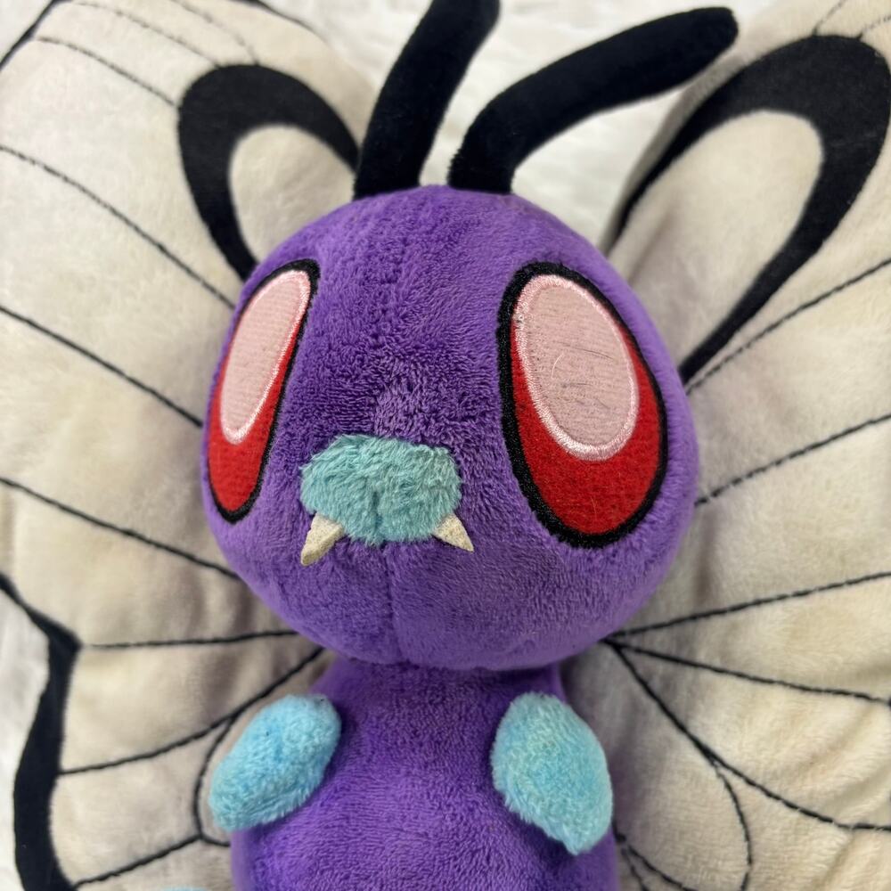 Pokemon Butterfree Purple Bug Butterfly Anime Plush Stuffed Animal Toy 11 Inch